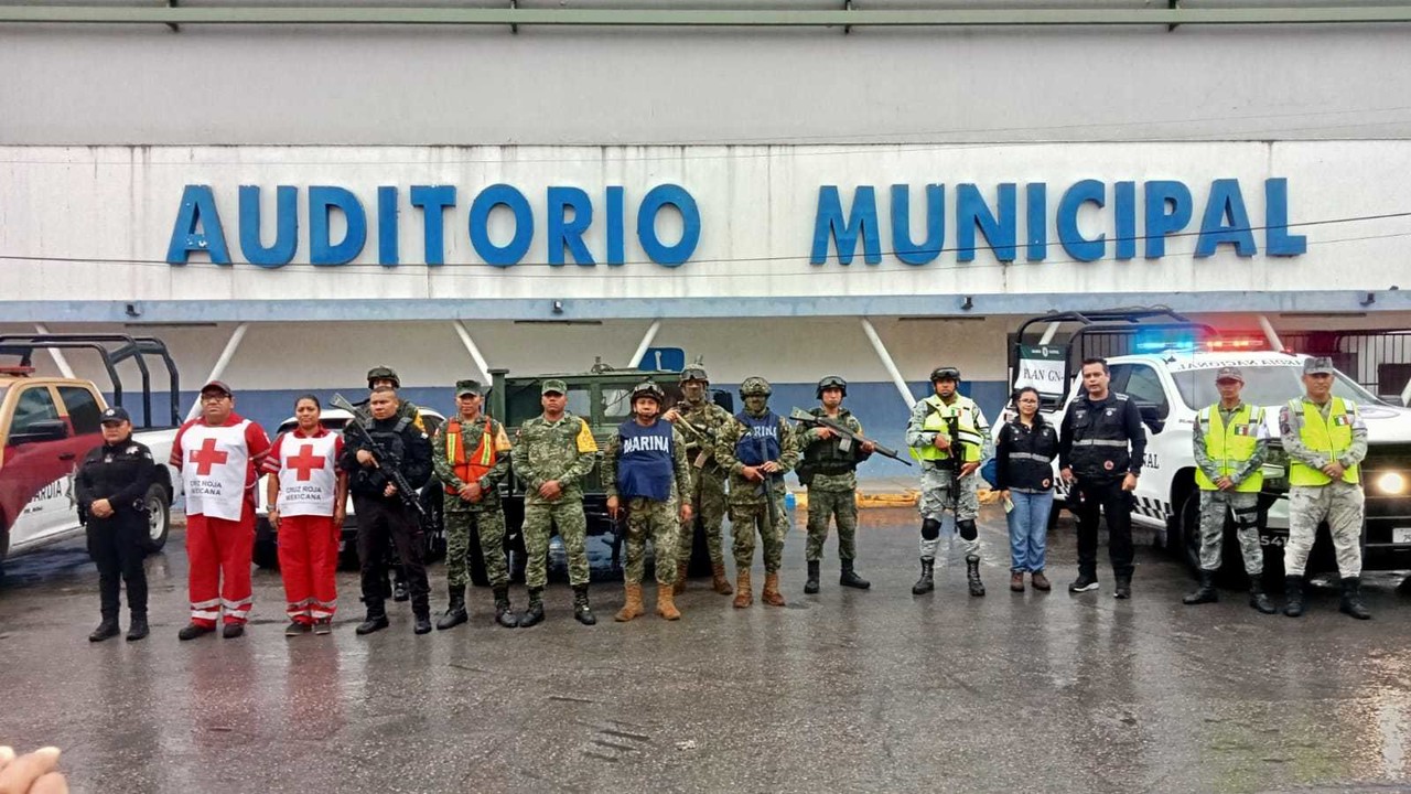 Protección Civil, Marina, Sedena, Guardia Nacional y Estatal efectuarán recorridos en las áreas de riesgo. Foto: redes sociales