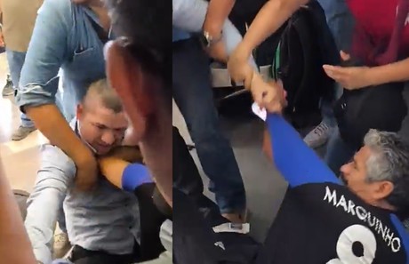 Se agarran a golpes en vagón del Metro en la Línea 3 (VIDEO)
