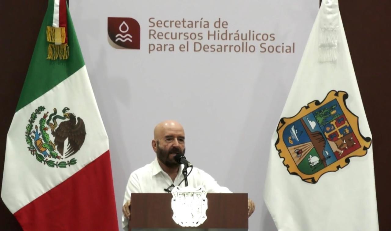 Raúl Quiroga Álvarez, secretario de Recursos Hidráulicos de Tamaulipas. Foto: Captura de Pantalla