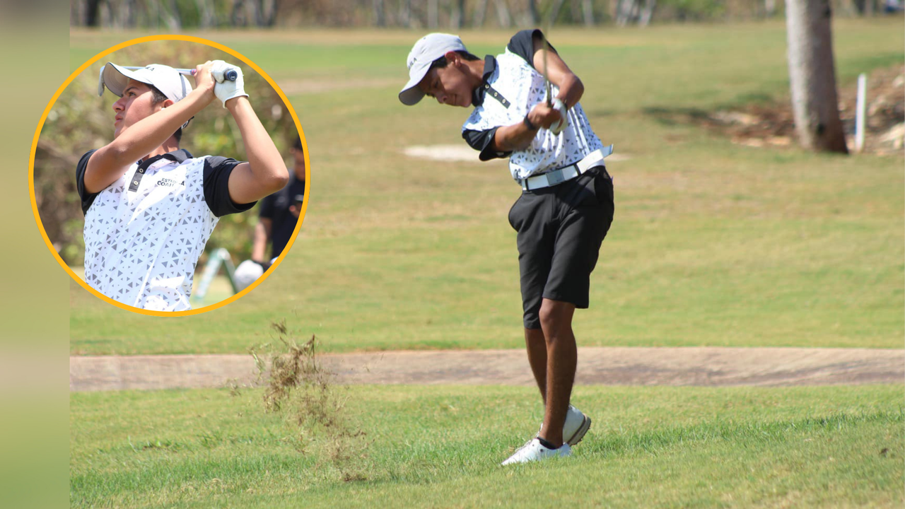 Jovenes representando a Coahuila en Golf durante los Nacionales Conade 2024 / Foto: Instituto Estatal del Deporte de Coahuila