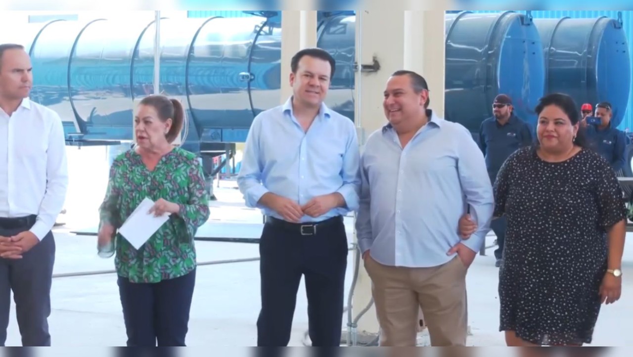 Gobernador Esteban Villegas durante la inauguración de la empresa IPSE Remolques en Gómez Palacio. Foto: Captura de pantalla.