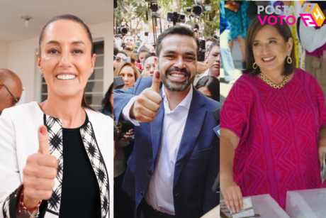 Así votaron candidatos a la presidencia de México: Sheinbaum, Máynez y Gálvez