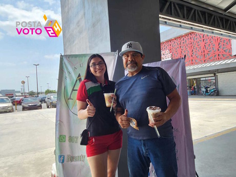 Emprendedoras de Nuevo Laredo incentivan el voto regalando café frío