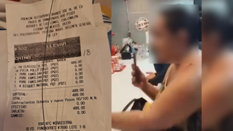 Lady KFC explota contra empleados en restaurante de Saltillo
