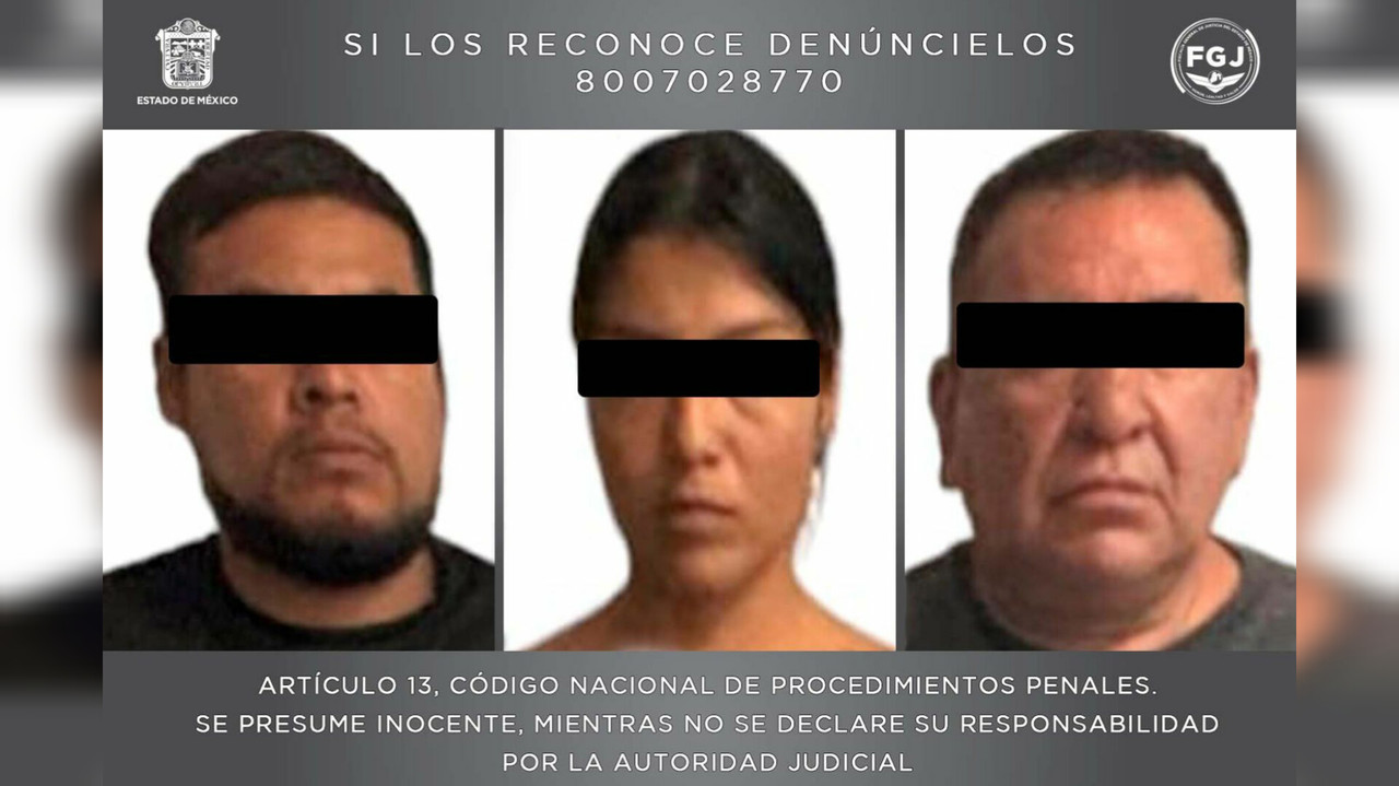Raymundo “N”, Mayra “N” y Jesús “N” están acusados de delitos contra la salud. Foto: FGJEM