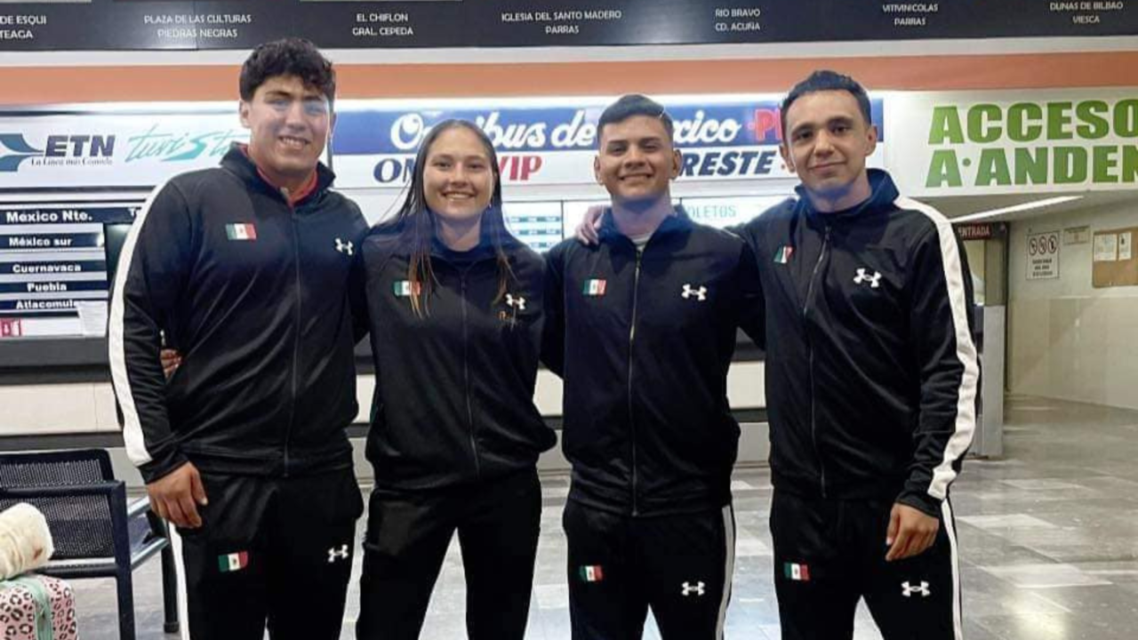 Luchadores coahuilenses en el Campeonato Panamericano Sub 23 de Luchas Asociadas / Foto: Instituto Estatal del Deporte de Coahuila