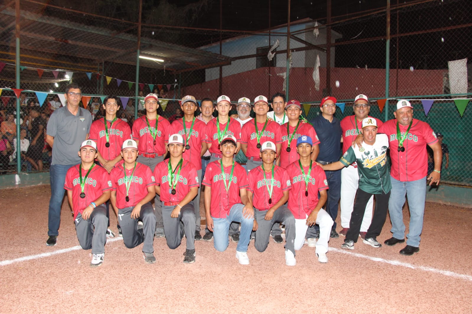 Inauguración de torneo de beisbol de la Liga Santa Maria de Aguayo. Foto: Redes sociales