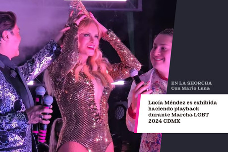 Exhiben a Lucía Méndez haciendo playback durante la Marcha LGBTQ+ 2024 en CDMX