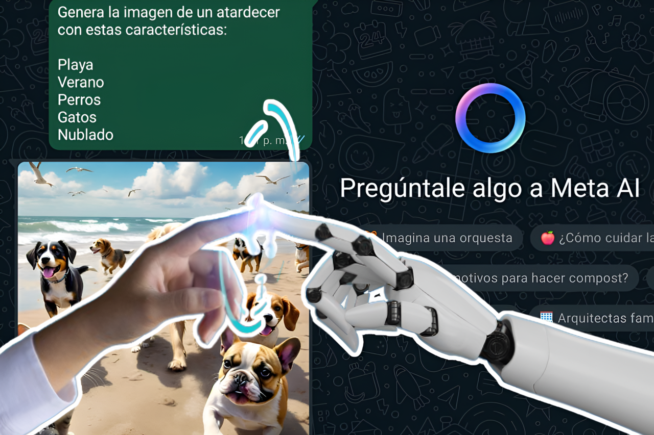 Meta AI en WhatsApp.    Foto: Especial