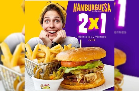 Hamburguesas 2x1 en Antojitos Garza en Julio ¡descubre la promo!