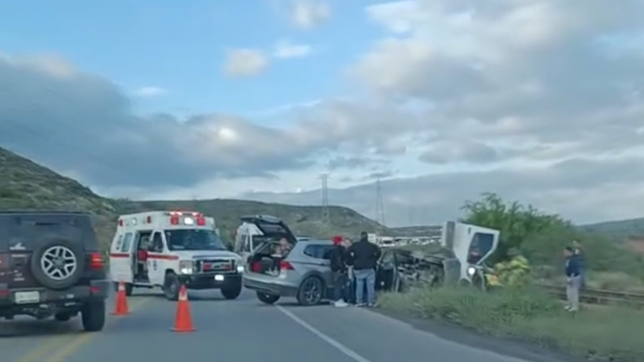 Accidente en la carretera Saltillo - Zacatecas / Foto: Maribel De Haro