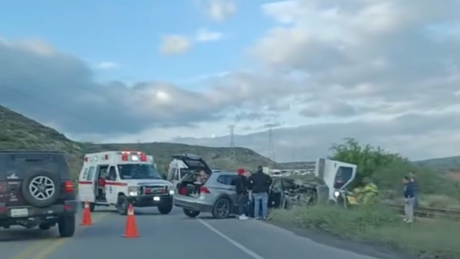 Varios lesionados tras accidente en carretera Saltillo - Zacatecas