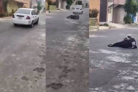 Impactante video: conductor arrolla a mujer y huye