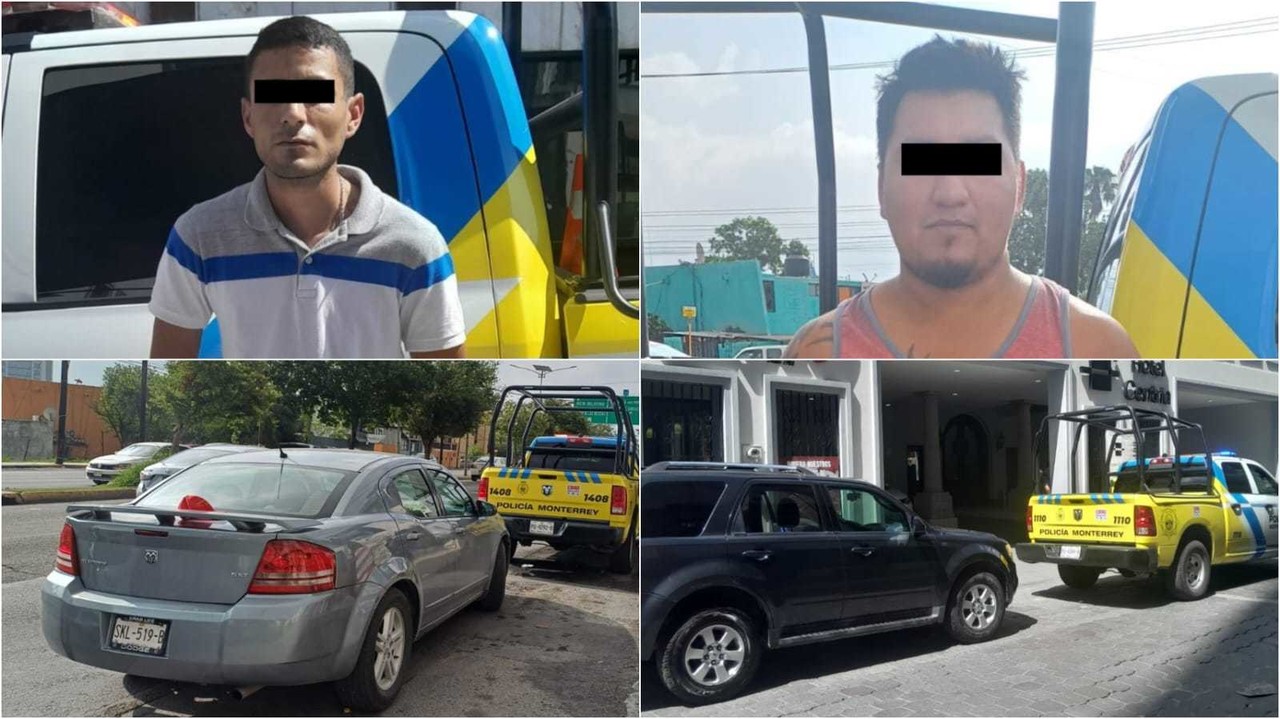 Tres hombres detenidos por presunto robo de vehículos en Monterrey