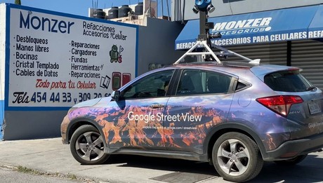 Circula en calles de Saltillo auto de Street View de Google ¡Ponte para la foto!