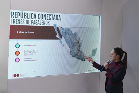 Tren de pasajeros en Nuevo León: Claudia Sheinbaum presenta 3 nuevas rutas