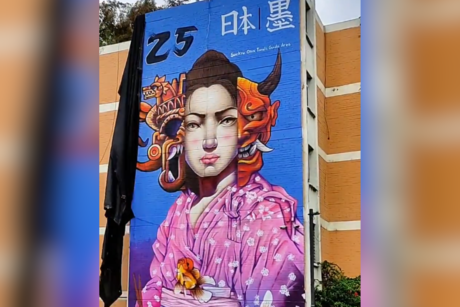 Embajador de Japón en México elogia nuevo mural en Iztapalapa