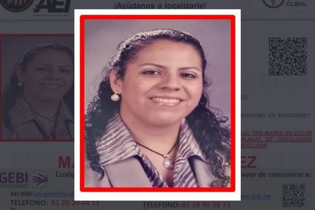 Marina Díaz González, educadora desaparecida en Monterrey