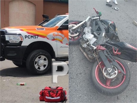 Se estrella y muere motociclista en Monterrey