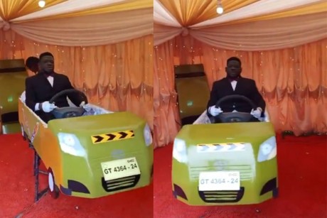 Ataúd con forma de taxi: el funeral creativo que se volvió viral (VIDEO)