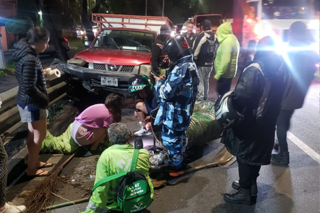 Trabajadores de limpieza atropellados por conductor borracho en Tlalpan