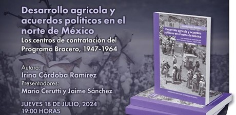 Libro Desarrollo agrícola y acuerdos políticos: Presentación en Museo de Historia Mexicana