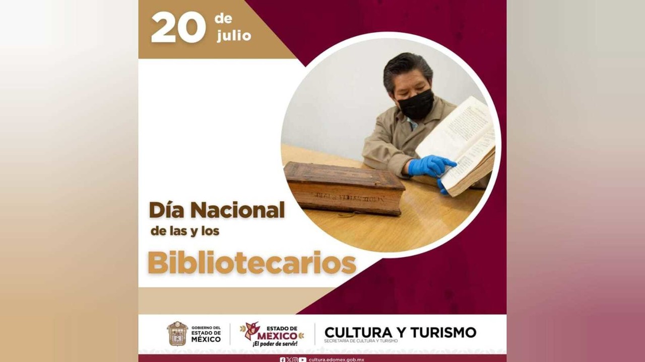 Día Nacional de las y los Bibliotecarios. Foto: Especial