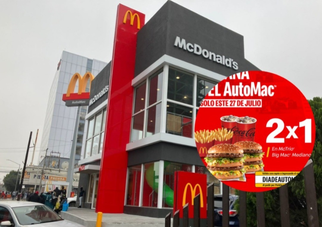 La promoción estará disponible en todas las sucursales de McDonald's, Big MacTrío al 2x1 el próximo 27 de julio. Foto: POSTA MX/Canva.