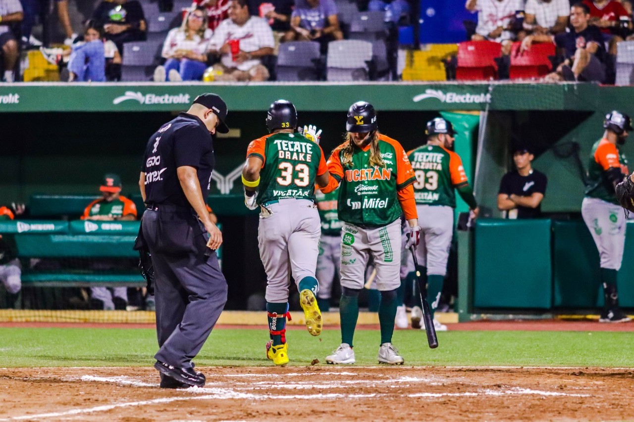 Los Leones de Yucatán tuvieron una aplastante derrota ante el Águila de Veracruz en el primero de la serie.- Foto cortesía