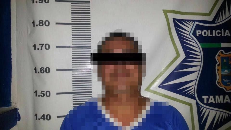 El hombre fue detenido por la Guardia Estatal y puesto ante la FGJ de Tamaulipas. Foto: Axel Hassel