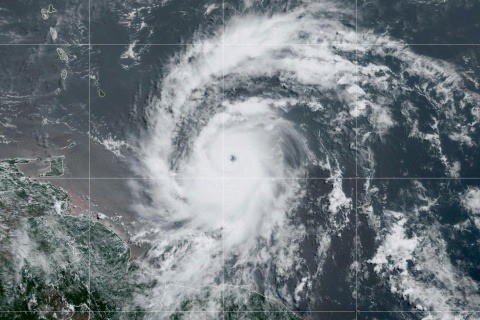 El huracán 'Beryl' tocará tierra el jueves 4 de julio en el sur de México. Foto: El Economista.