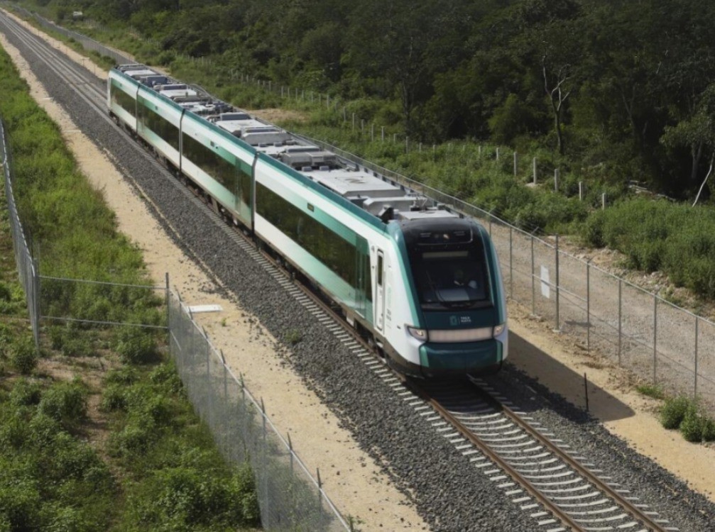 Uno de los vagones del Tren Maya desde Chiapas a Quintana Roo. Foto: BBC.