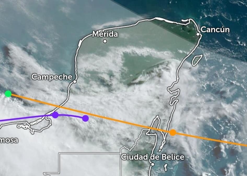Los pronósticos meteorológicos recientes indican que el huracán “Beryl” llegaría a México en los próximos días como categoría 1 o 2.- Foto del Centro Nacional de Huracanes