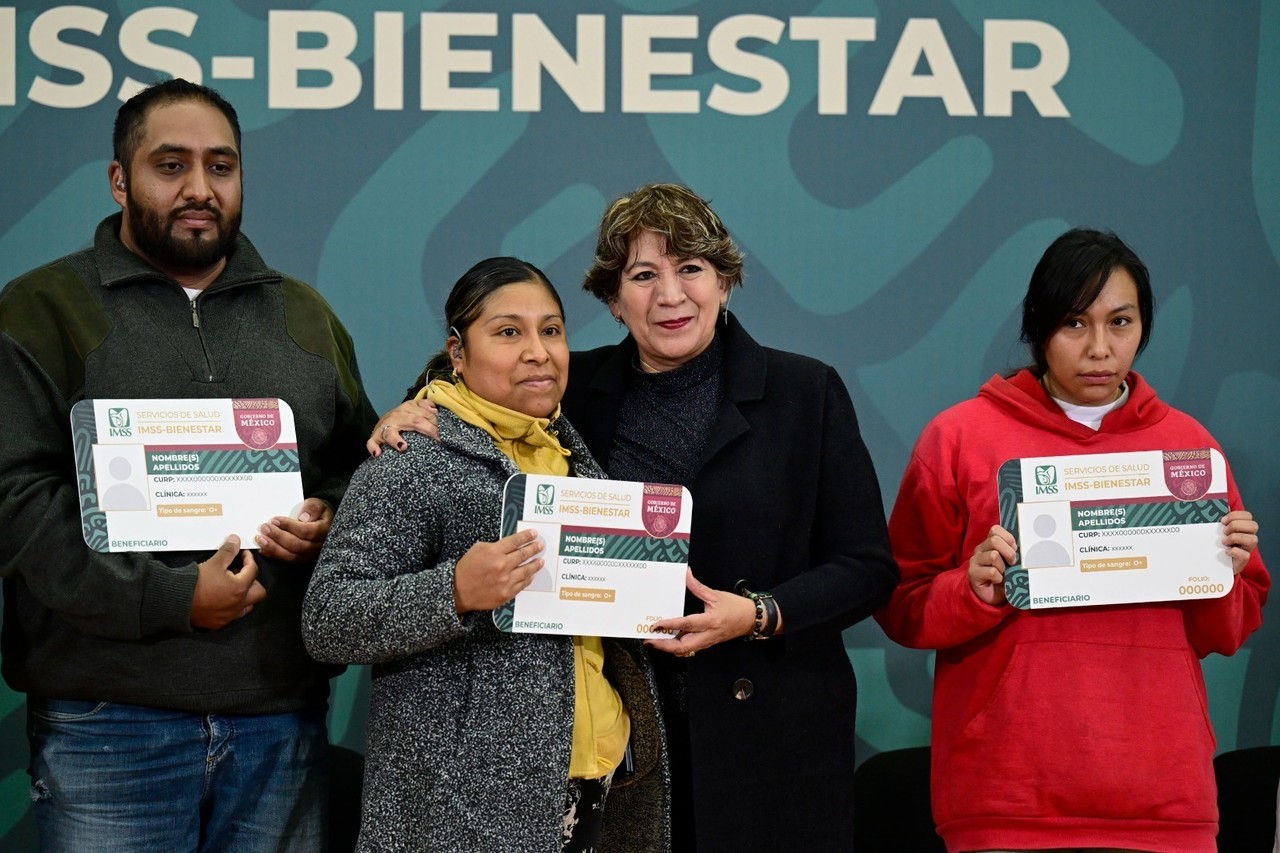 Con la credencial de IMSS-Bienestar 9.1 millones de mexiquenses sin seguridad social tendrán atención médica sin costo. Imagen: GEM