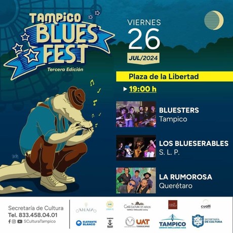 Tercera Edición del Tampico Blues Fest: Concierto Gratis
