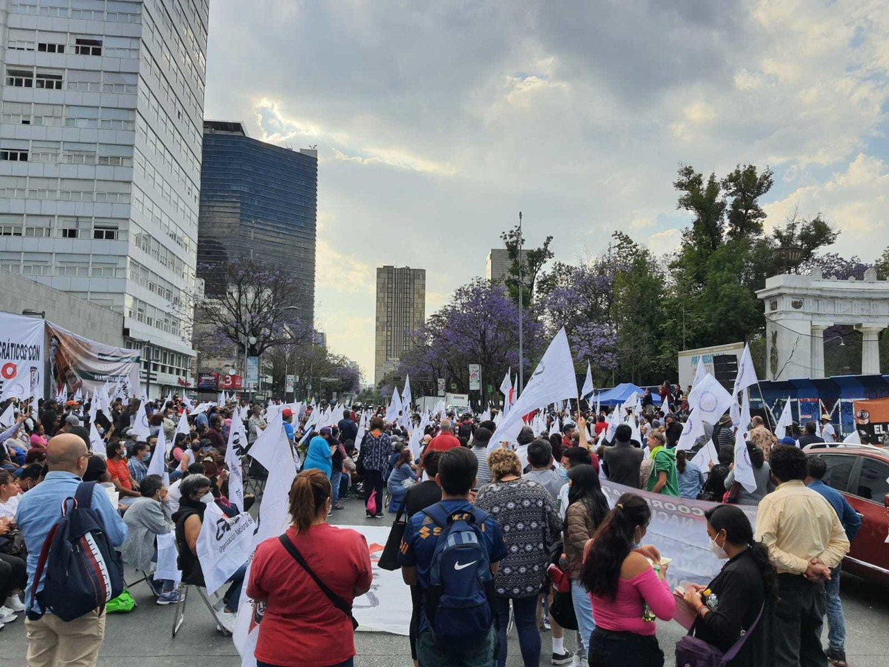 Mitin en el Hemiciclo a Juárez. Foto: Archivo de @onppdf