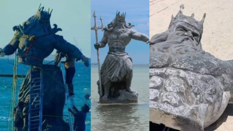 ¿Ganó Chaac? Esto se sabe sobre la estatua de Poseidón y el huracán Beryl