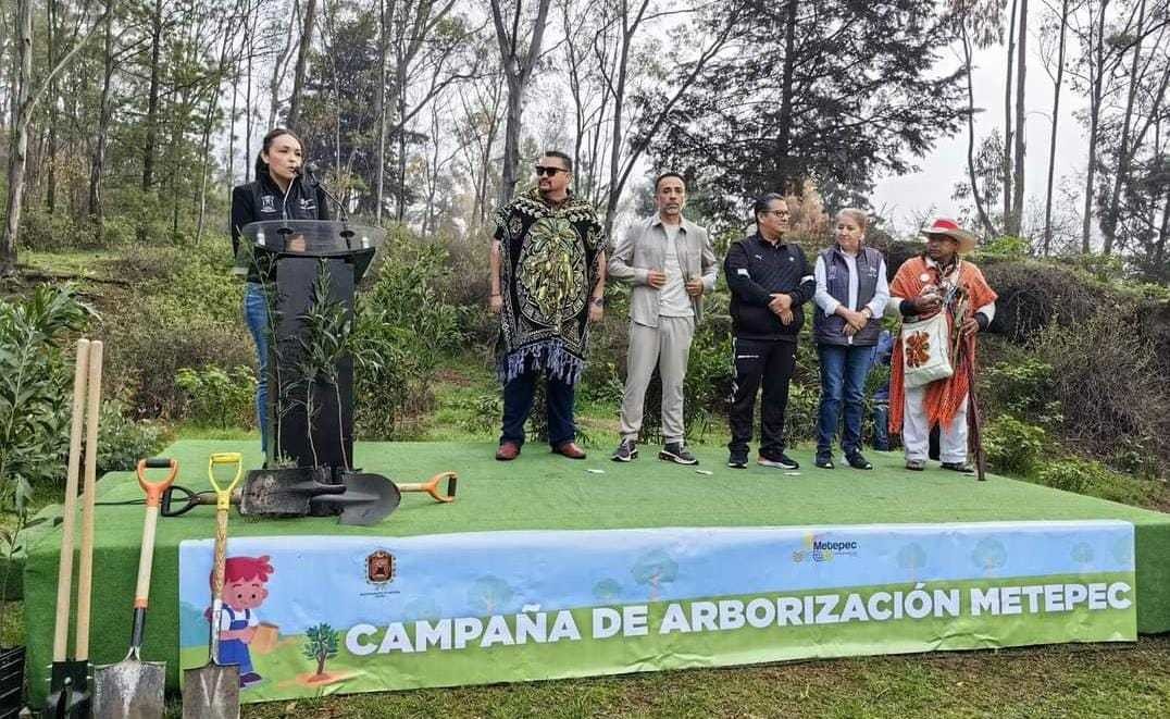 Reforestación en Metepec: Revitalizando áreas verdes. Foto: RRSS