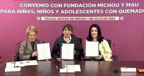 Delfina Gómez compromete acciones para prevenir y atender quemaduras en menores
