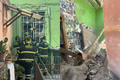 Colapsa techo de vivienda en la colonia Buenavista, se descarta haya heridos