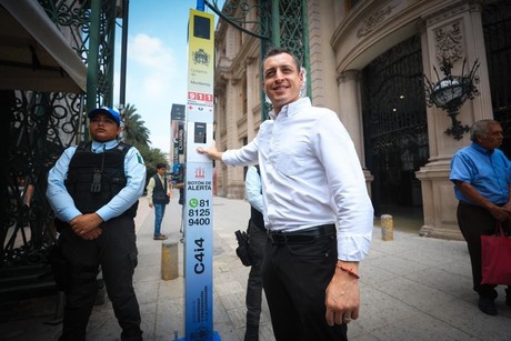 Habilitan autoridades botones de alerta en el centro de Monterrey