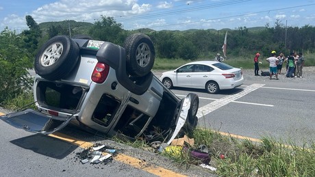 Accidente carretero deja a una persona sin vida en Montemorelos