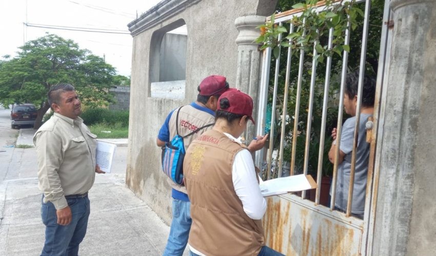 En dos semanas se han visitado 12 colonias para combatir el criadero de mosquito del dengue. Foto: SST