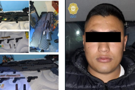 SSC asegura domicilio con armas de fuego y detiene a sospechoso en Iztapalapa