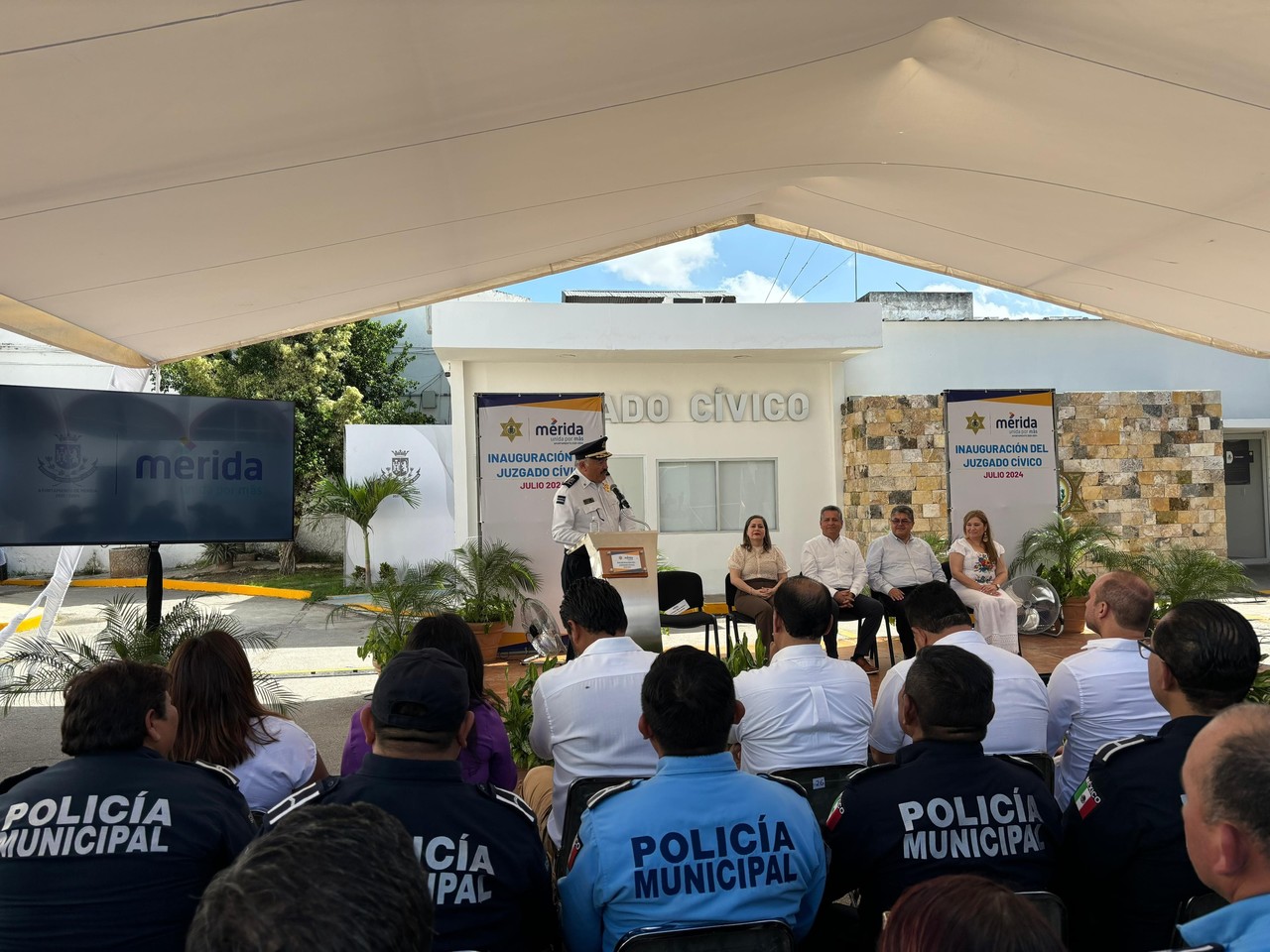 Inauguración del primer Juzgado Cívico de Mérida. Foto: Alejandra Vargas