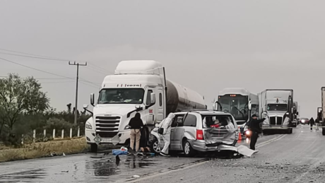 Aparatoso accidente en la carretera Saltillo-Zacatecas deja un fallecido 