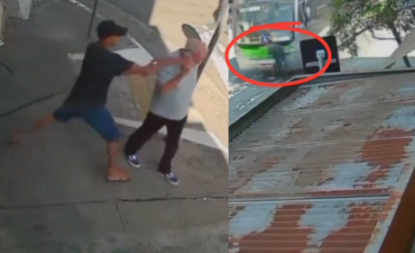 Joven pierde la vida al robar celular y ser atropellado por un autobús (VIDEO)