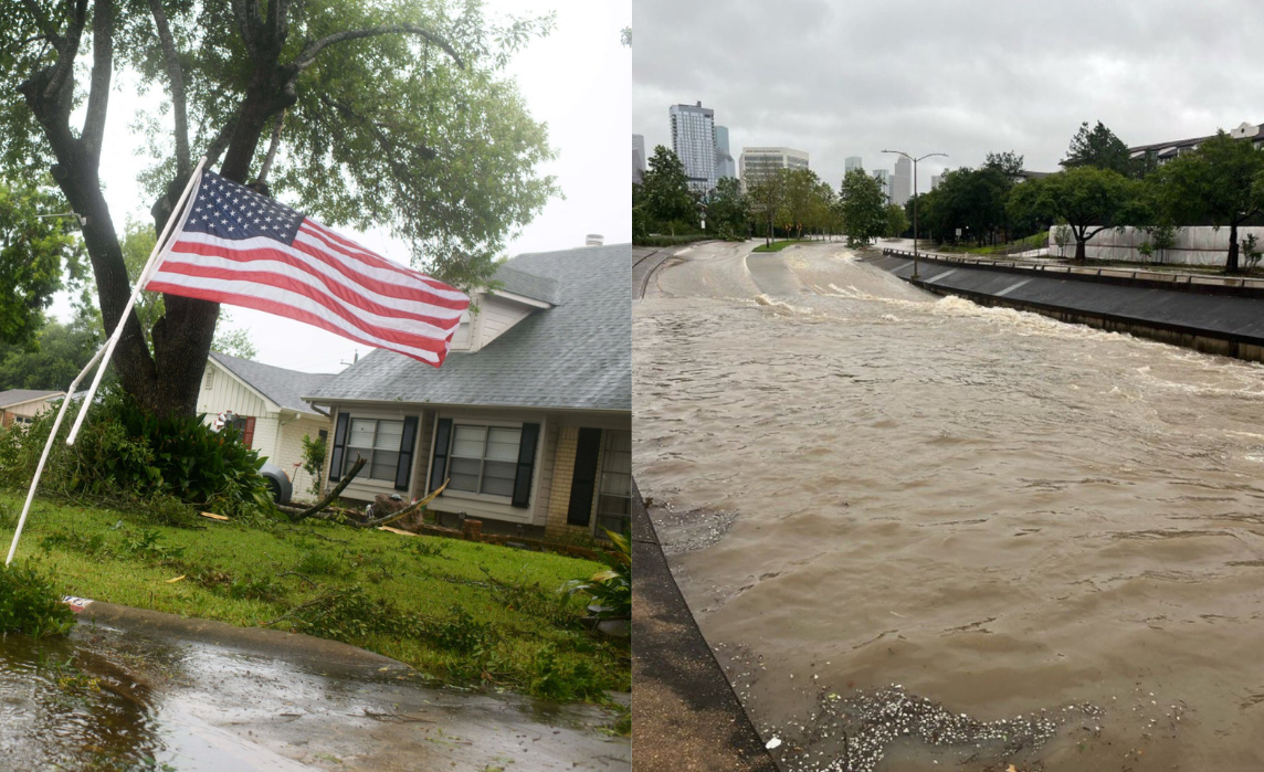 Paso del huracán Beryl por Estados Unidos. Foto: Redes Sociales