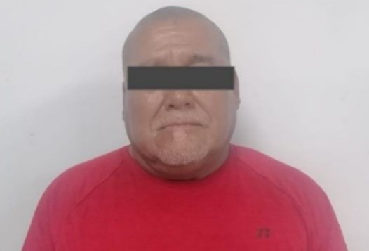 Arturo de 54 años tras haber sido detenido por las autoridades en Montemorelos. Foto: Fiscalía General de Justicia de Nuevo León.