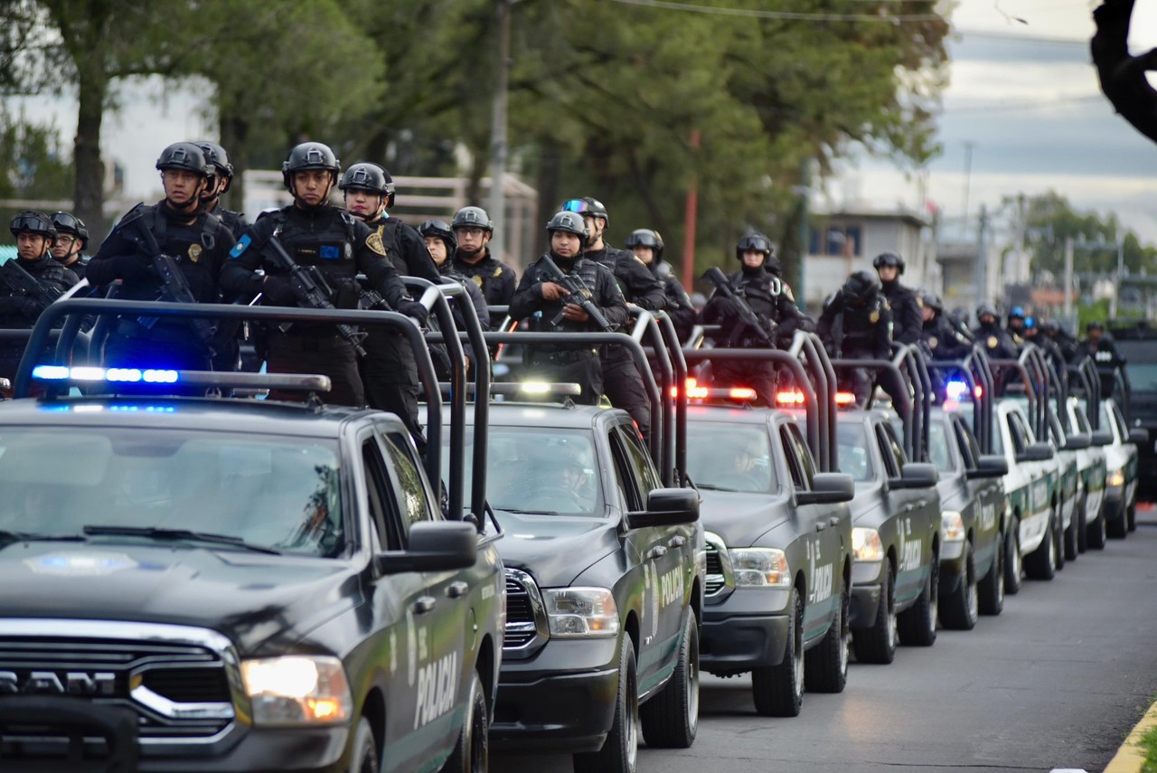 Elementos que participarán en operativo de seguridad. Foto: @PabloVazC